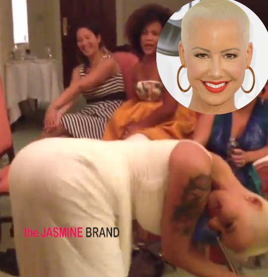 [VIDEO] Stop & Stare: Amber Rose Has Booty Poppin’ Session, Hours Before Jumping the Broom