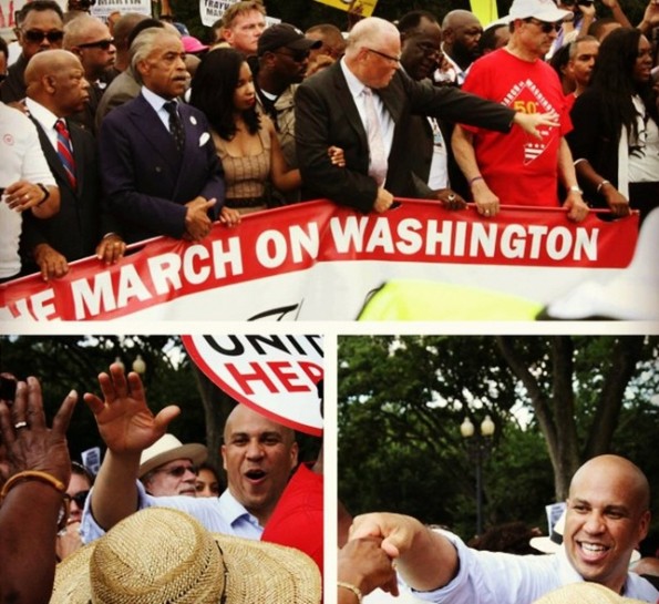 cory booker-march on washington-50th anniversary-the jasmine brand