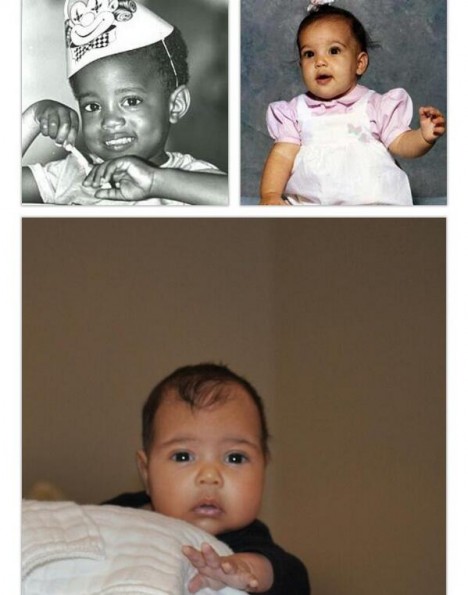 kim kardashian-kanye west-baby north-the jasmine brand