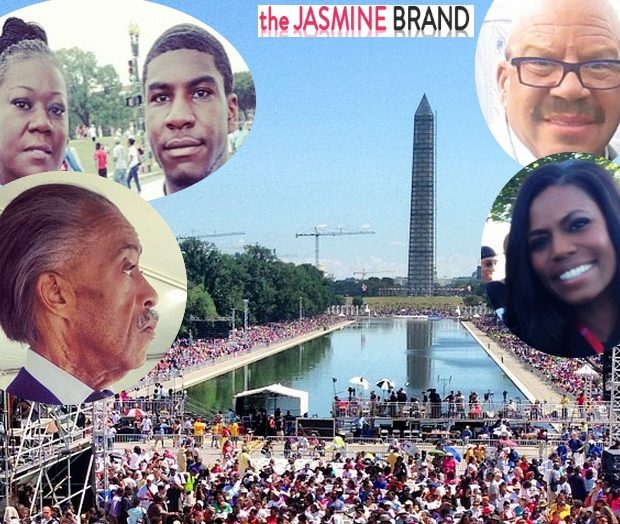 [Photos] Thousands March on Washington, Celebrating 50th Anniversary + Trayvon Martin’s Family, Mayor Cory Booker & Other Celebs Spotted