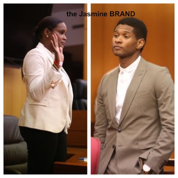 usher and tameka raymond-custody hearing-post pool accident-the jasmine brand