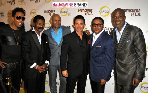 'Preachers of LA cast: Deitrick Hadden, Ron Gibson, Wayne Chaney, Jay Haizlip, Clarence McClendon, Noel Jones