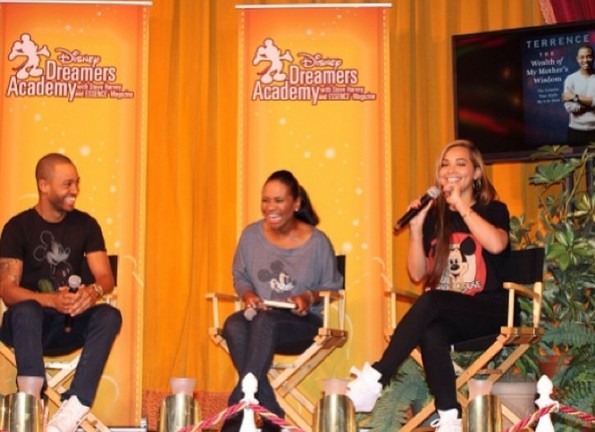 b-terrence j-promotes new book with lauren london-disney land-the jasmine brand