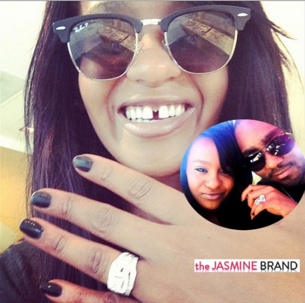 bobbi kristina-shows off nick gordon-engagement ring-the jasmine brand