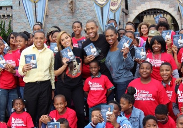 c-terrence j-promotes new book with lauren london-disney land-the jasmine brand