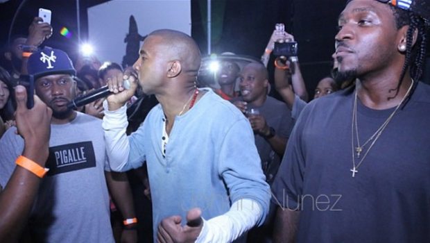 [WATCH] Kanye West Gives A Sermon At Pusha T’s Listening Session