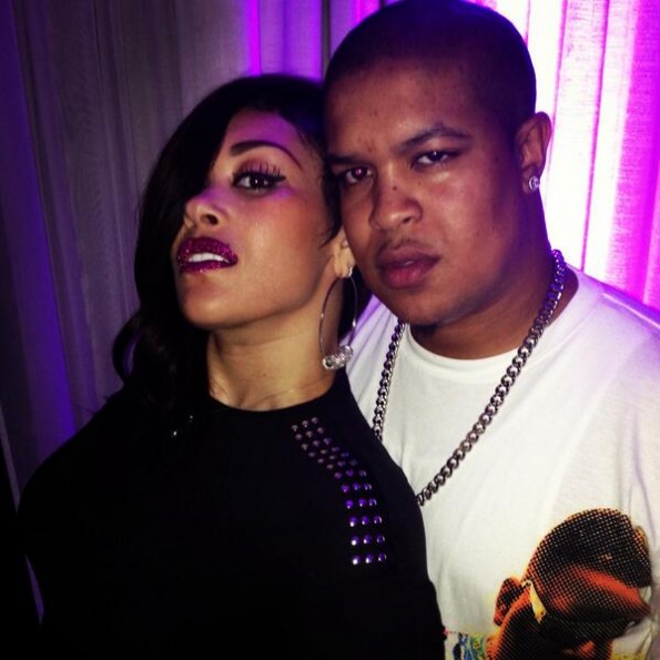 keke wyatt-husband michael jamar-jennifer hudson 80s birthday party-the jasmine brand