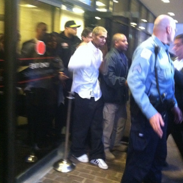 [Photos] Chris Brown Released From Jail, Charges Reduced To Misdemeanor Assault