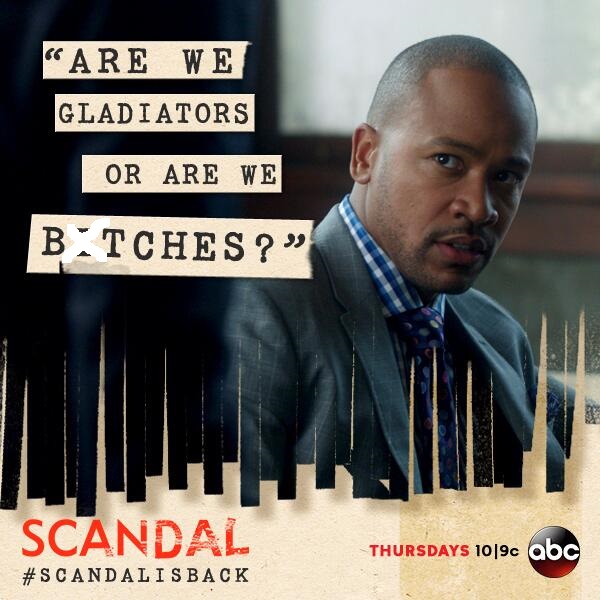[VIDEO] ‘Are We Gladiators Or Are We B*****s?’ ABC’s Scandal Returns + Watch Episode 1