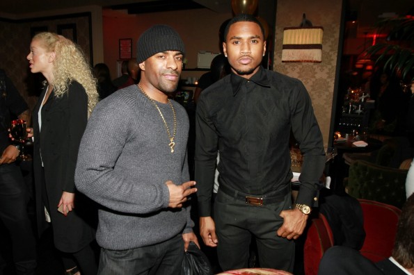 DJ Clue-Trey Songz birthday dinner 2013-the jasmine brand