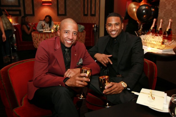 Kevin Liles-Trey Songz birthday dinner 2013-the jasmine brand