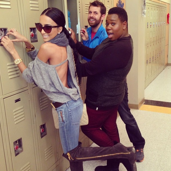 Lilly-Ghalichi-On Set of Glee-The Jasmine Brand