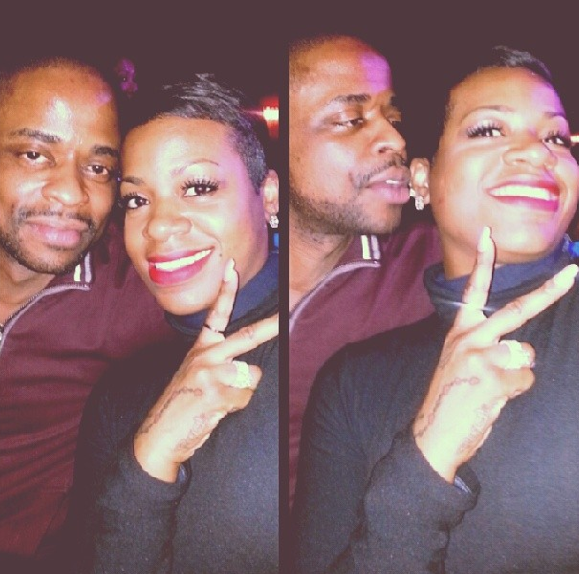 [Photos] Fantasia & Rumored Boyfriend Actor Dule Hill Cup Cake On Instagram