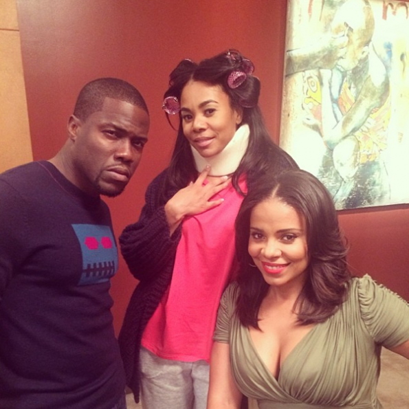 Sanaa Lathan-Regina Hall-Stopes By-Set Of RHOH-Kevin Hart-The Jasmine Brand 