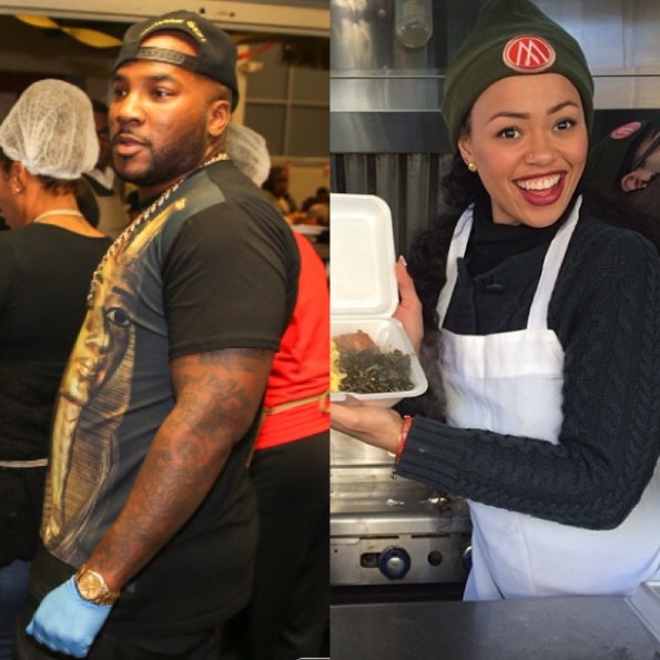 young jeezy-elle varner-give back-thanksgiving 2013-the jasmine brand