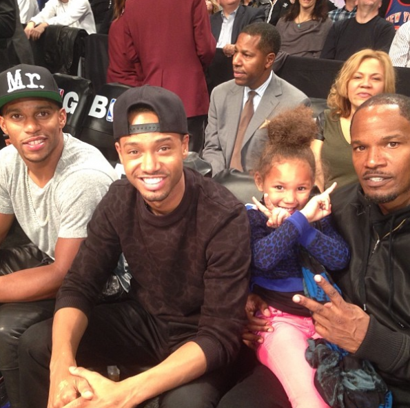 Terrence-J-Victor-Cruz-Jamie-Foxx-Hit-The-Knicks-Game-The Jasmine-Brand