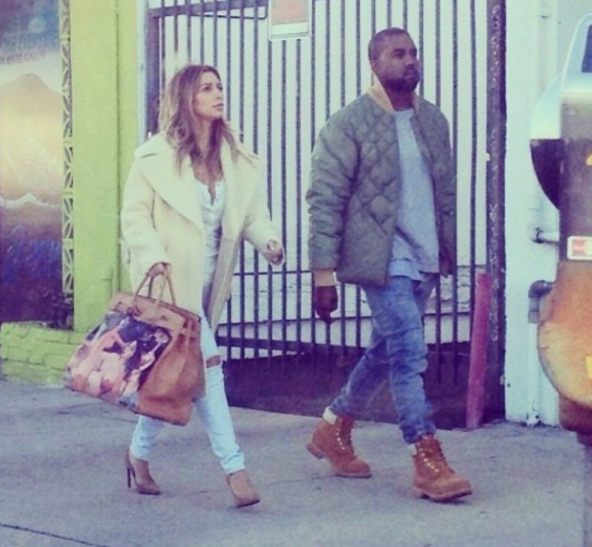 Kanye West Gifts Kim Kardashian With Hand-Painted Birkin Bag for Christmas  [PHOTO]