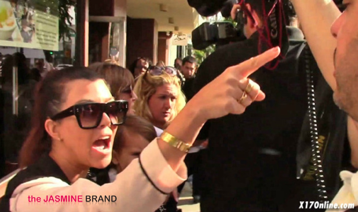Kourtney Kardashian Loses Her Cool With The Paps [2013] 