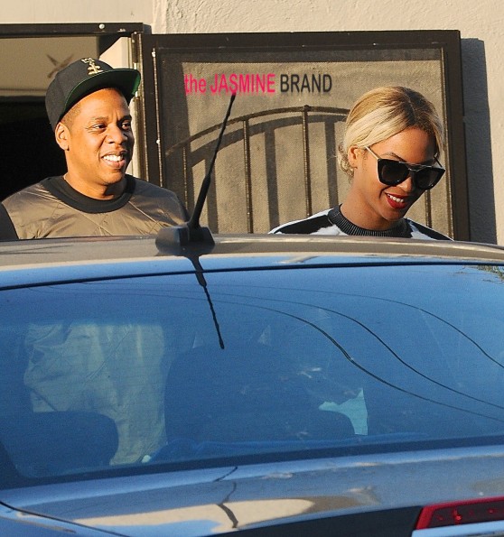 Jay Z and Beyonce exit Crossroads in West Hollywood