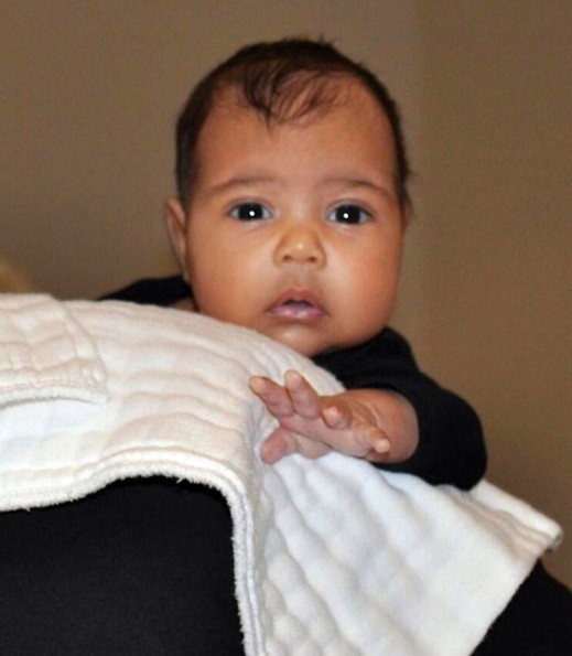 kim kardashian-baby north west eye brows-the jasmine brand