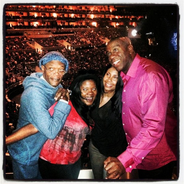 magic johnson-samuel l jackson-beyonce mrs carter show-the jasmine brand