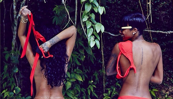 Rihanna & BFF Compare Booties, Angela Simmons Has Turban Fun + More Celeb Stalking