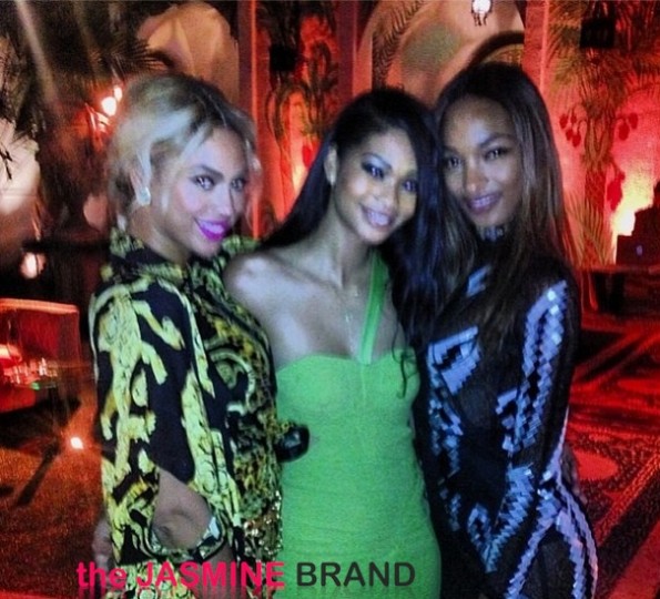 beyonce-chanel iman-new years eve versace house party-the jasmine brand