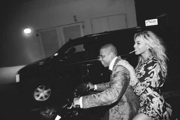 beyonce-jay z-new years eve party-versace mansion-scooter exit-the jasmine brand