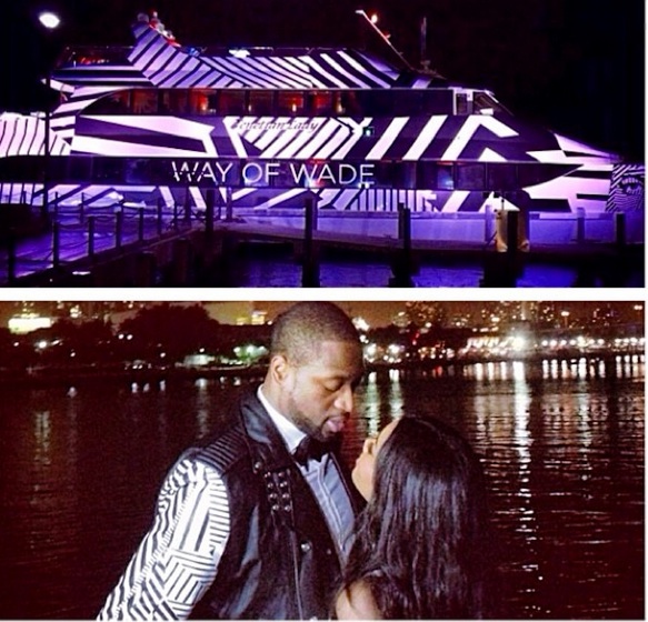 Dwayne Wade Celebrates 32nd Birthday With Fireworks, Private Yacht & Fiance Gabrielle Union