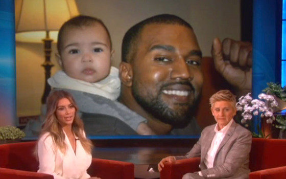 [VIDEO] Kim Kardashian Talks Getting Knocked-Up Again, Drops Off New North West Photos To Ellen