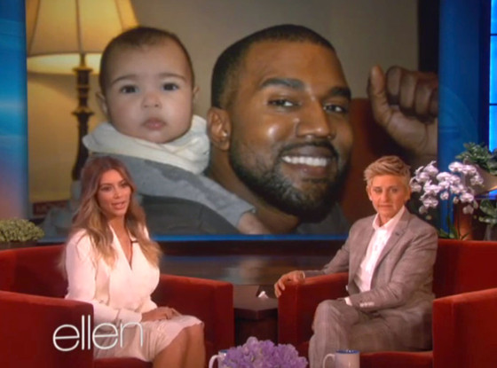 [VIDEO] Kim Kardashian Talks Getting Knocked-Up Again, Drops Off New North West Photos To Ellen