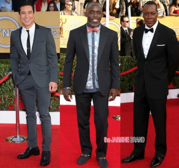 mario lopez-michael k williams-Erik LaRay Harvey-SAG Awards 2014-the jasmine brand