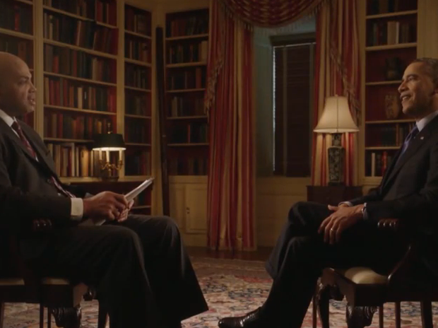 [VIDEO] Charles Barkley Interviews President Obama About LeBron James vs. Michael Jordan Debate