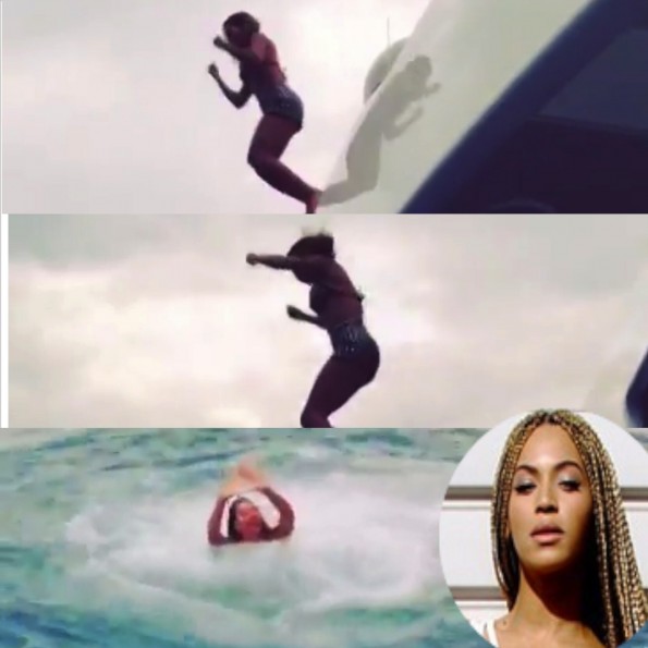 beyonce-jumps from yacht 2014-the jasmine brand