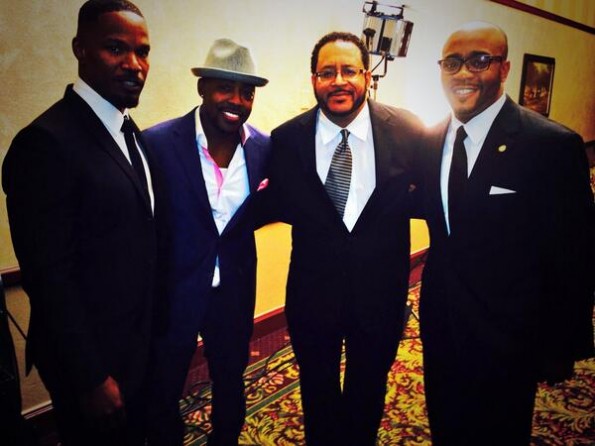 jamie foxx-will packer-michael eric dyson-trayvon martin foundation dinner 2014-the jasmine brand