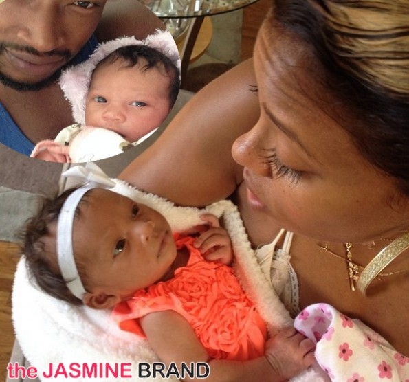 kevin mccall-eva marcille-unveil new daughter-the jasmine brand