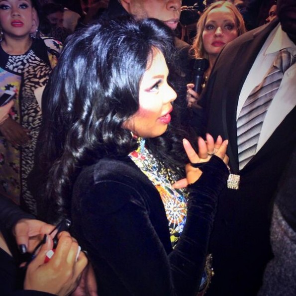 lil kim-pregnant-new york fashion week 2014-the jasmine brand