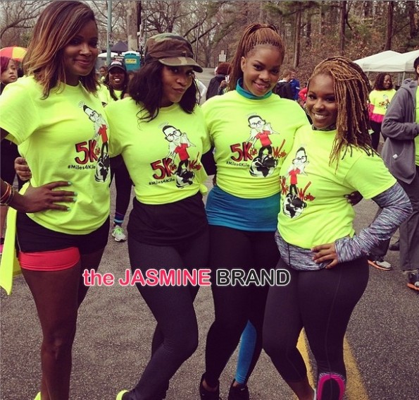 atlanta exes-monyetta shaw-torrei hart-christina johnson-tameka raymond-kiles world-kile glover walk event-the jasmine brand