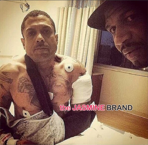 benzino shot-mothers funeral-stevie j visits hospital-the jasmine brand