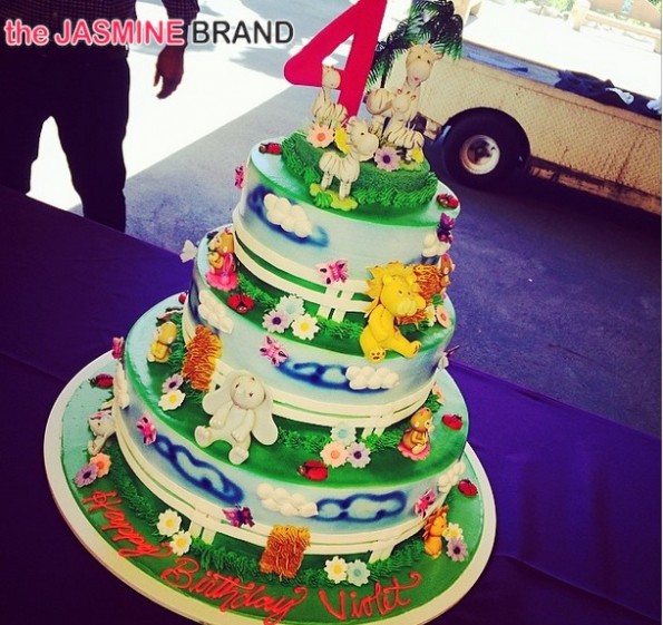 cake-christina milian-daughter violet 4th birthday 2014-the jasmine brand