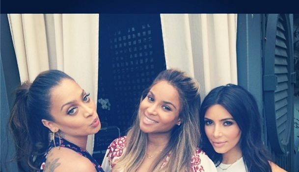 [Photos] Kim Kardashian, Kris Jenner & Lala Anthony Attend Ciara’s Baby shower + Baby’s Name Revealed ?
