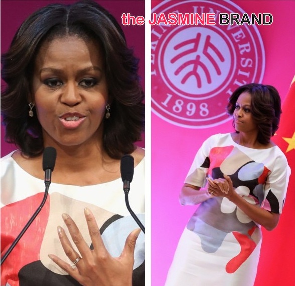 Joan Small Goes Topless, FLOTUS Goes to Beijing, Kelly Rowland & Tim Witherspoon Hit Tennis Match + More Celeb Stalking