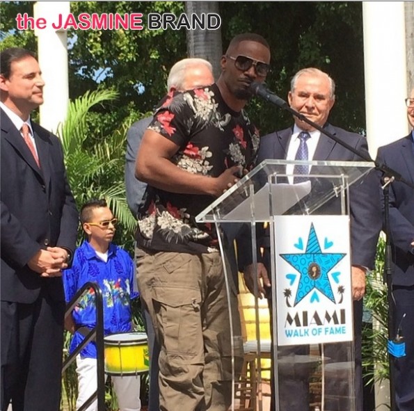 jamie foxx-miami keys to the city-miami walk of fame-the jasmine brand