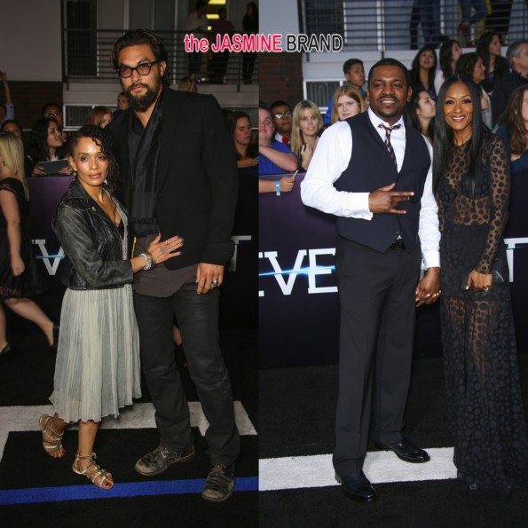 lisa bonet-jason momoa-mekhi phifer-wife Reshelet Barnes-divergent movie premiere 2014-the jasmine brand