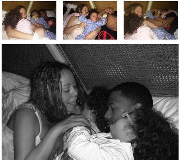 mariah carey-twins and nick cannon-bedtime fun 2014-the jasmine brand