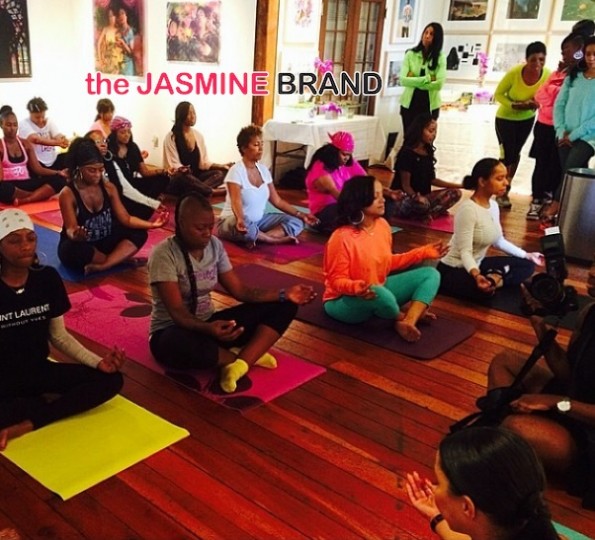yoga-ll cool j wife-simone smith-celebrates fitness birthday-the jasmine brand