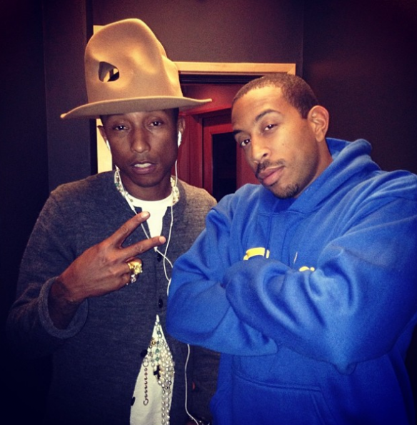 Ludacris Pharrell In Studio-The Jasmine Brand