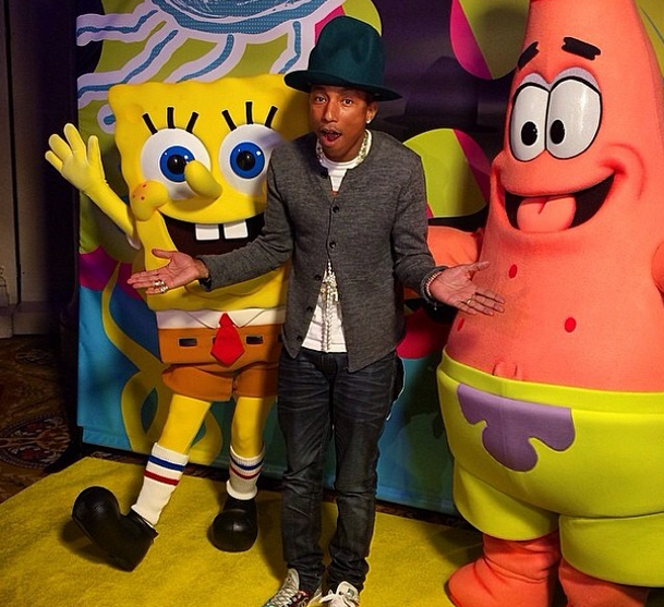 [Forever Young] Spongebob Square Pants Hosts Pharrell’s 41st Birthday Bash