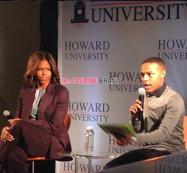 first lady michelle obama-bow wow-visit speak-howard university 2014-the jasmine brand