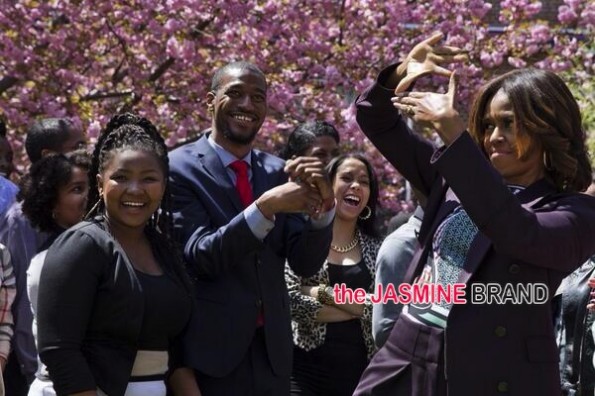 flotus-first lady michelle obama-bow wow visits howard university-the jasmine brand